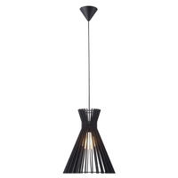 HÄNGELEUCHTE GROA 34/41 cm   - Schwarz, Natur, Holz (34/41cm) - Nordlux