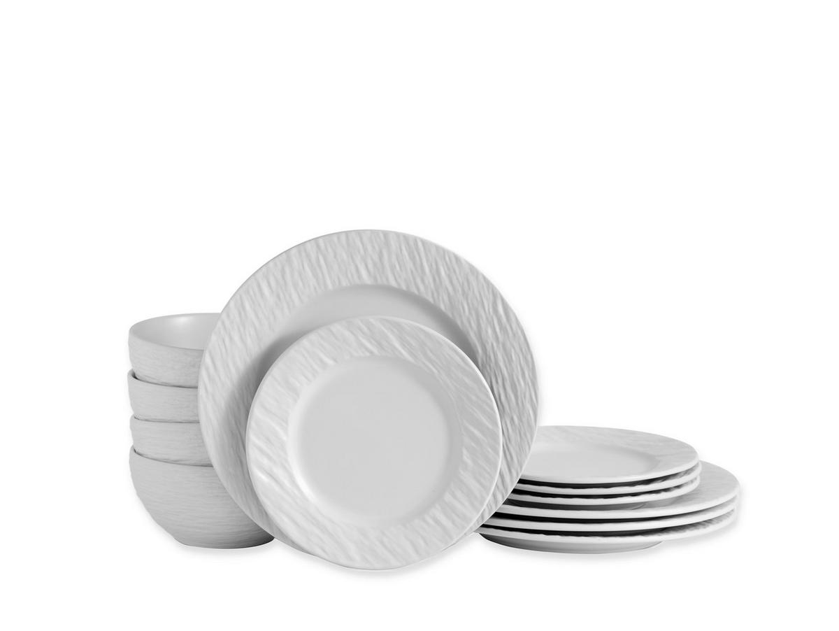 JÍDELNÍ SOUPRAVA, pórovina - bílá, Basics, keramika (6,44kg) - Echtwerk