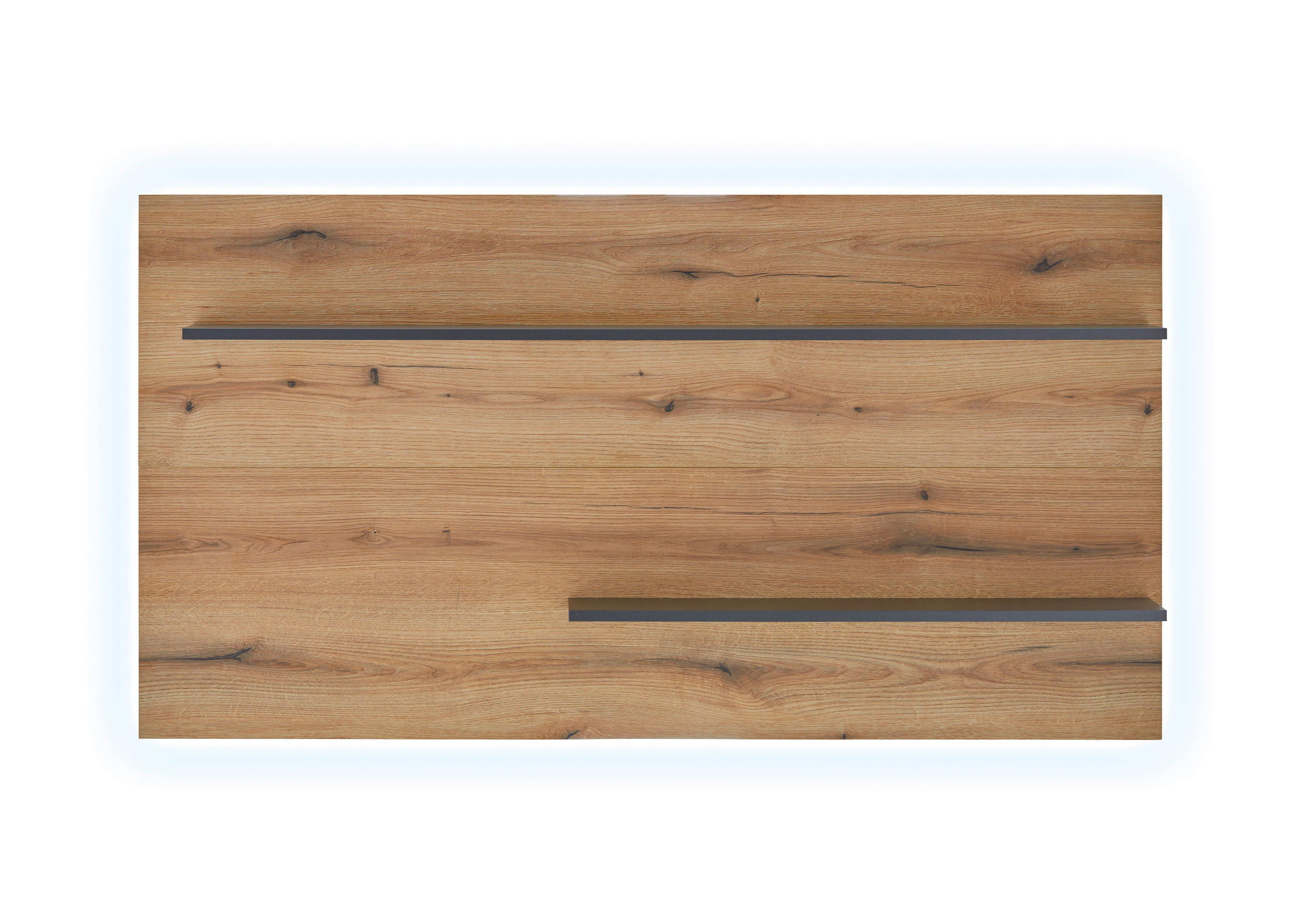  150/80/20 cm  - Eichefarben/Anthrazit, Design, Holzwerkstoff (150/80/20cm) - Modante