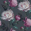 NON WOVEN-TAPET 52/1005 cm  - lila/antracit, Basics, papper/plast (52/1005cm)