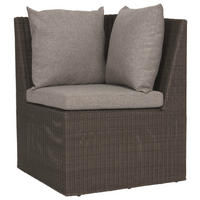 LOUNGEECKTEIL - Hellgrau/Alufarben, Design, Kunststoff/Textil (70/86/70cm) - Stern