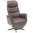 RELAXSESSEL in Leder Hellgrau - Hellgrau/Schwarz, Design, Leder/Metall (77/114/86cm) - Welnova RELAXSESSEL in Leder Hellgrau - Hellgrau/Schwarz, Design, Leder/Metall (77/114/86cm) - Welnova