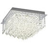 LED-DECKENLEUCHTE 40 cm   - Chromfarben, KONVENTIONELL, Metall (40cm) - Hell
