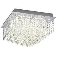 LED-DECKENLEUCHTE 40 cm   - Chromfarben, KONVENTIONELL, Metall (40cm) - Hell