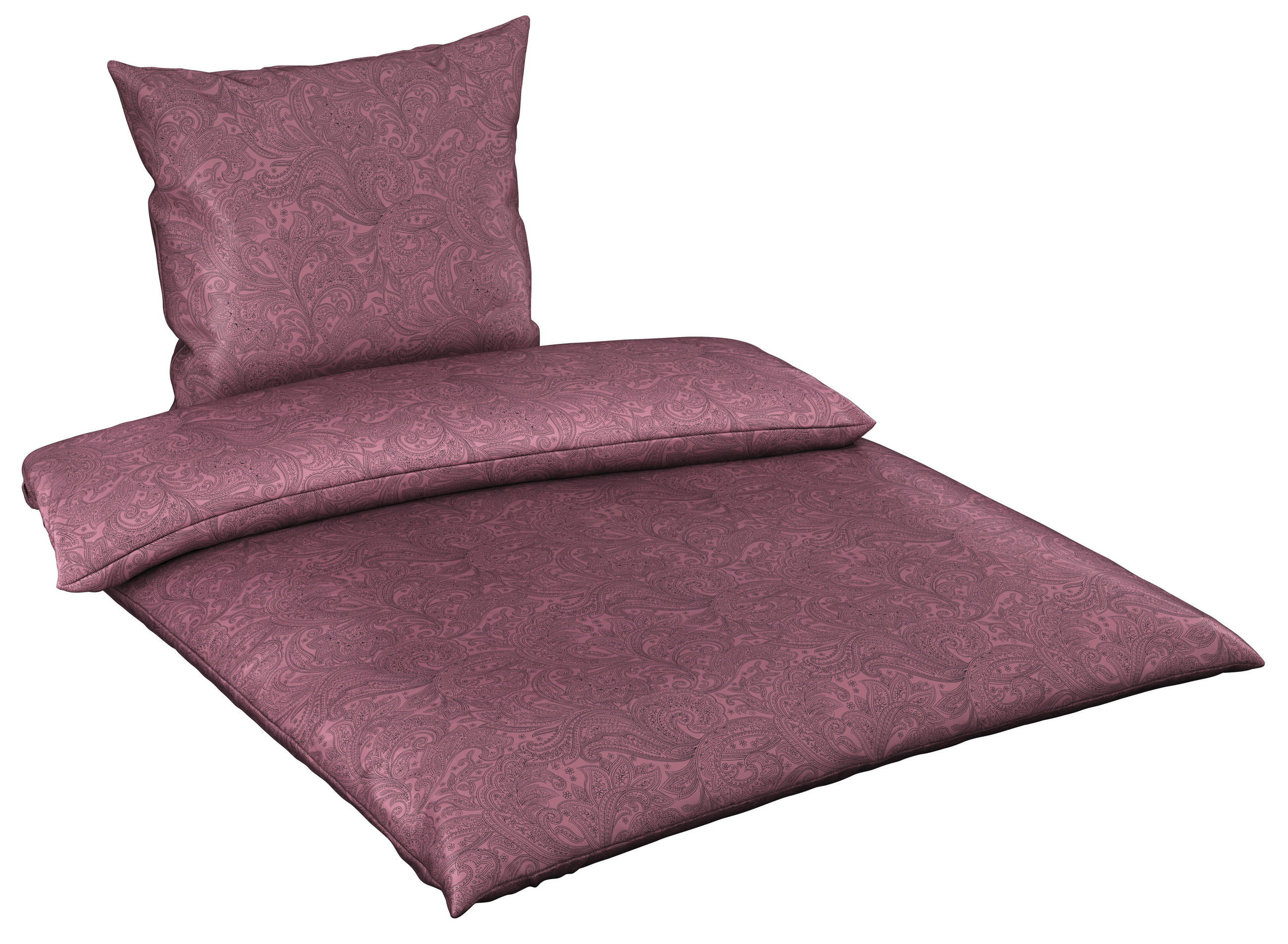 BETTWÄSCHE 135/200 cm Satin  - Mauve, Textil (135/200cm) - Novel