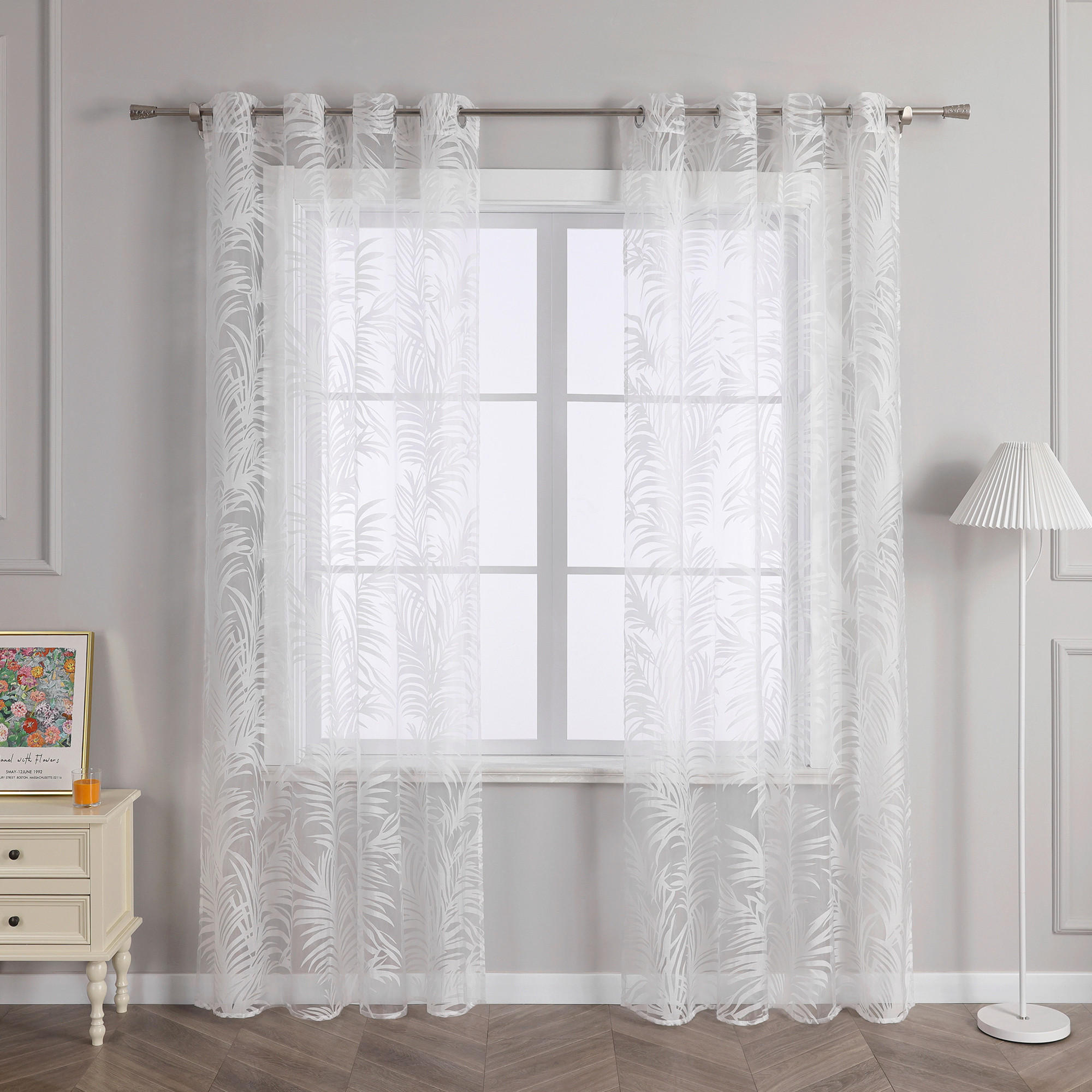 FERTIGVORHANG  transparent  140/175 cm   - Weiß, Basics, Textil (140/175cm) - Joyswahl