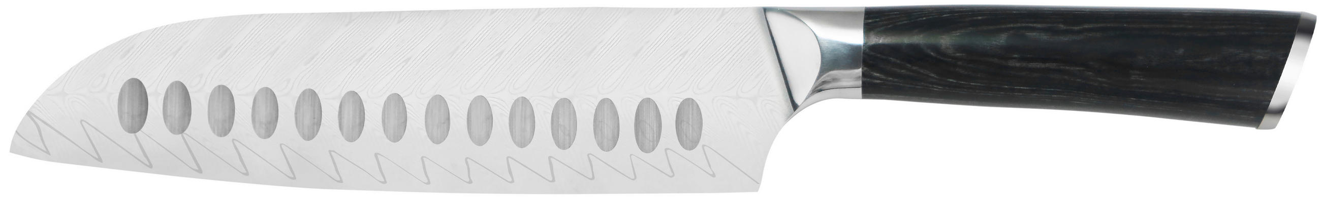 NŮŽ SANTOKU - barvy nerez oceli, Basics, kov/dřevo (31cm) - Homeware Profession.