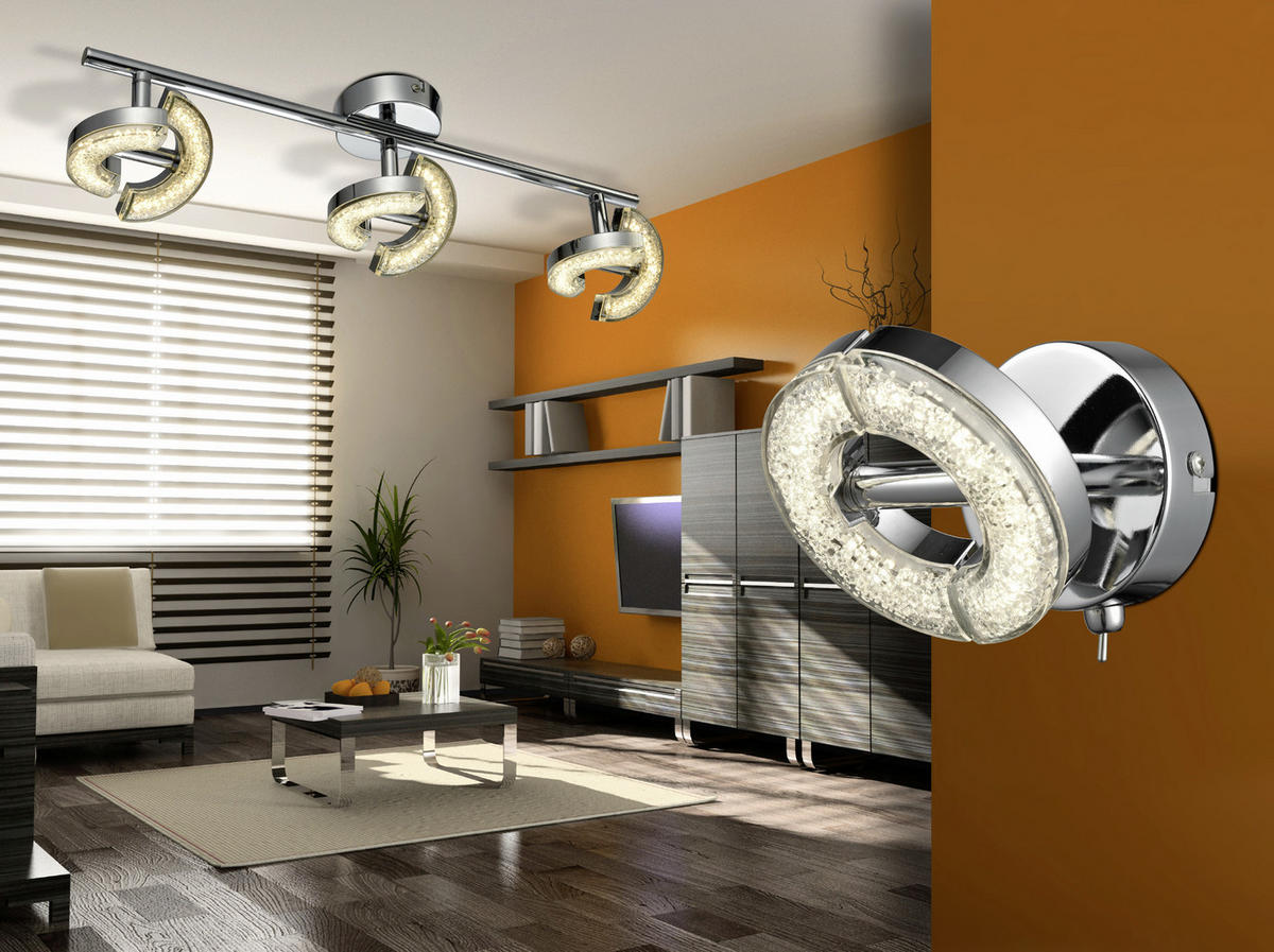 PROIECTOR LED - alb, Design, plastic/metal (11/48cm) - Novel