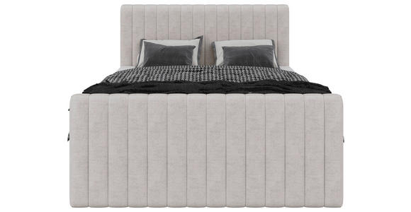 BOXBETT 140/200 cm  in Beige  - Beige/Schwarz, Basics, Kunststoff/Textil (140/200cm) - Carryhome