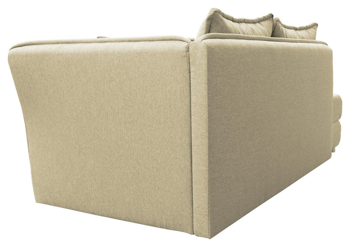 LIEGE in Flachgewebe Creme  - Silberfarben/Creme, Design, Kunststoff/Textil (224/84/99/107cm) - MID.YOU