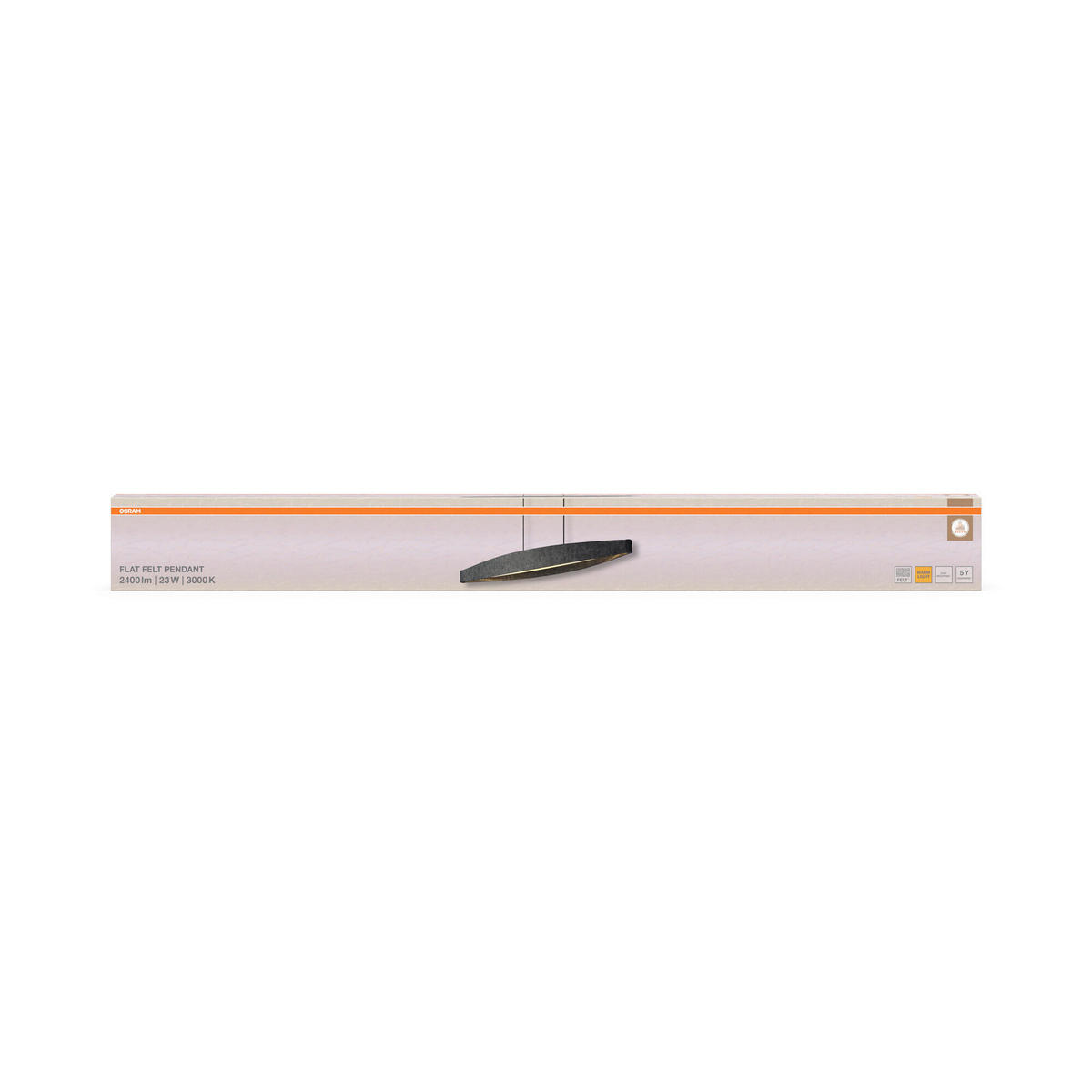 LED-HÄNGELEUCHTE 100/17/150 cm  - Dunkelgrau, Design, Kunststoff/Textil (100/17/150cm) - Osram