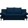 SCHLAFSOFA Sidney in Blau  - Blau/Schwarz, Design, Textil/Metall (200/85/90cm) - Xora