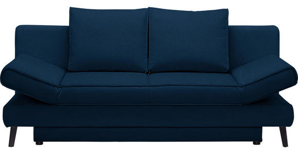 SCHLAFSOFA Sidney in Blau  - Blau/Schwarz, Design, Textil/Metall (200/85/90cm) - Xora