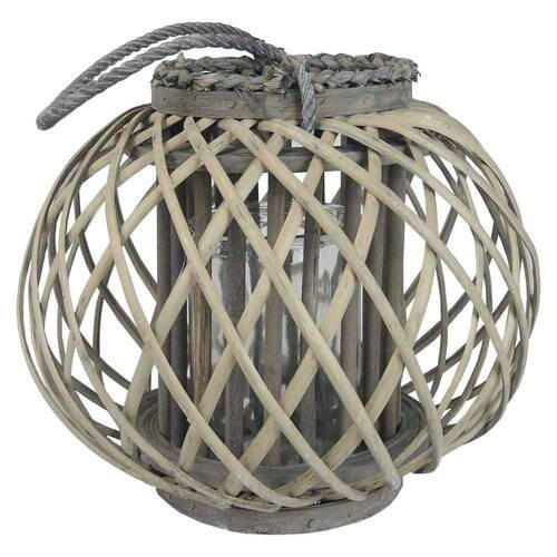 LAMPÁŠ drevo - sivá, Basics, drevo (27/27/24cm)