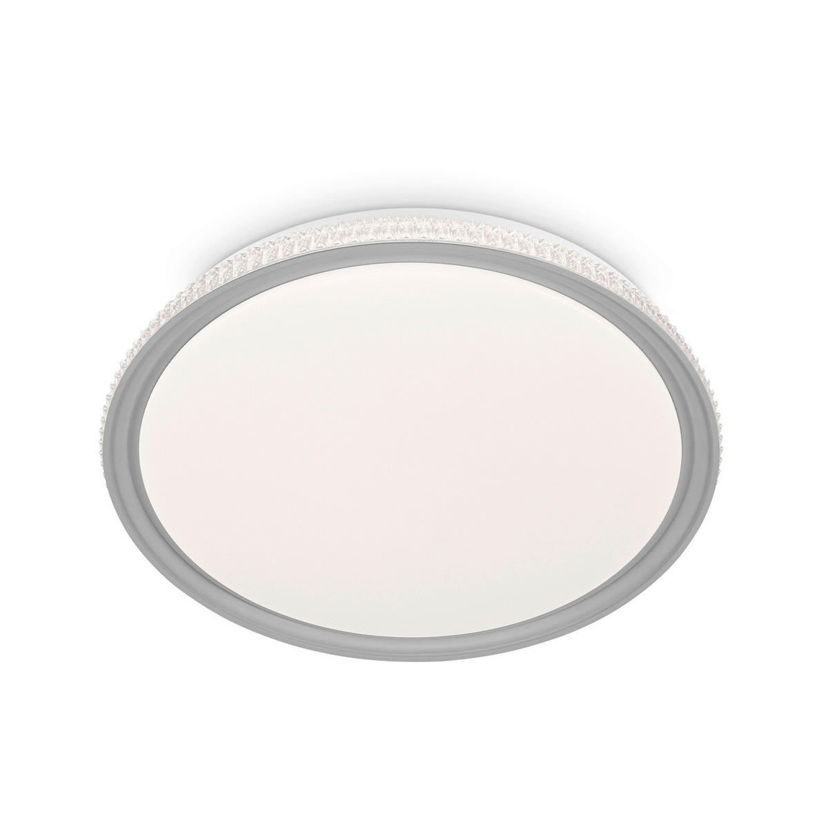 LED SVJETILJKA STROPNA  - svijetlo siva, Basics, plastika (50/8,2cm)