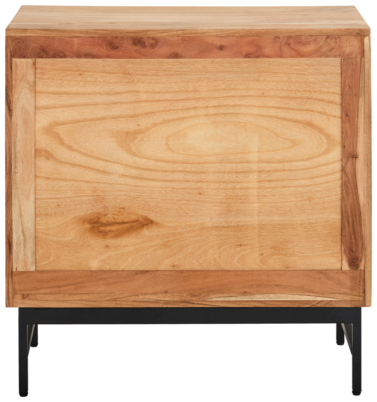 KOMMODE , 85/85/40 cm,  - Schwarz/Akaziefarben, KONVENTIONELL, Holz/Metall (85/85/40cm) - Livetastic