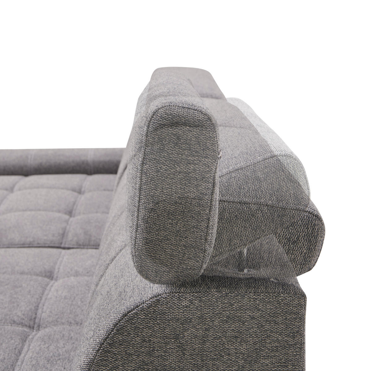 COLTAR EXTENSIBIL textil gri  - alb/negru, Design, plastic/textil (173/276cm) - Stylife