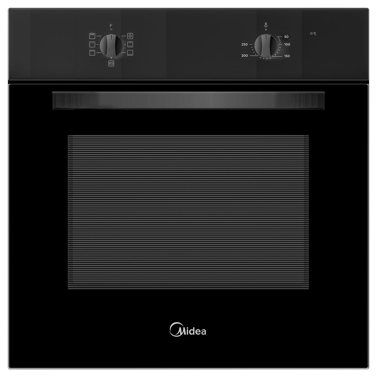 EINBAUBACKOFEN MBO65M40M0-BK  - Basics, Glas/Metall (59,5/59,5/57,5cm) - Midea