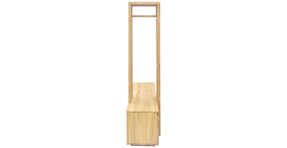 GARDEROBE in 157/195/51 cm - Eichefarben, Natur, Glas/Holz (157/195/51cm) - Linea Natura