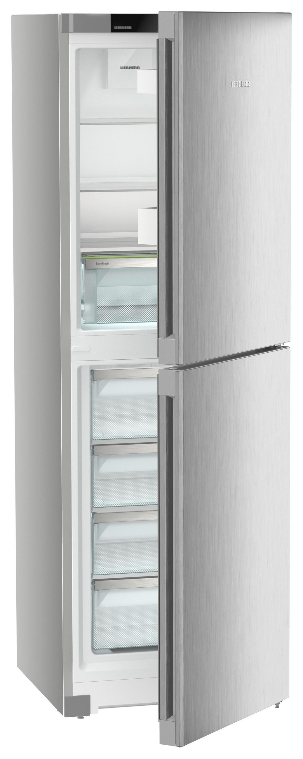 KÜHL-GEFRIER-KOMBINATION 59,7/185,5/67,5 cm CNSFD5204  - Edelstahlfarben, Basics, Glas/Kunststoff (59,7/185,5/67,5cm) - Liebherr