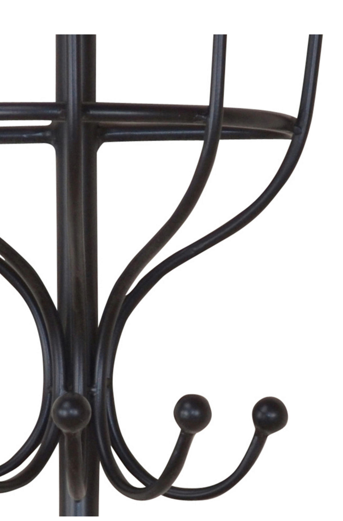 WANDGARDEROBE  in Schwarz  - Schwarz, Design, Metall (17/29/70cm) - MID.YOU