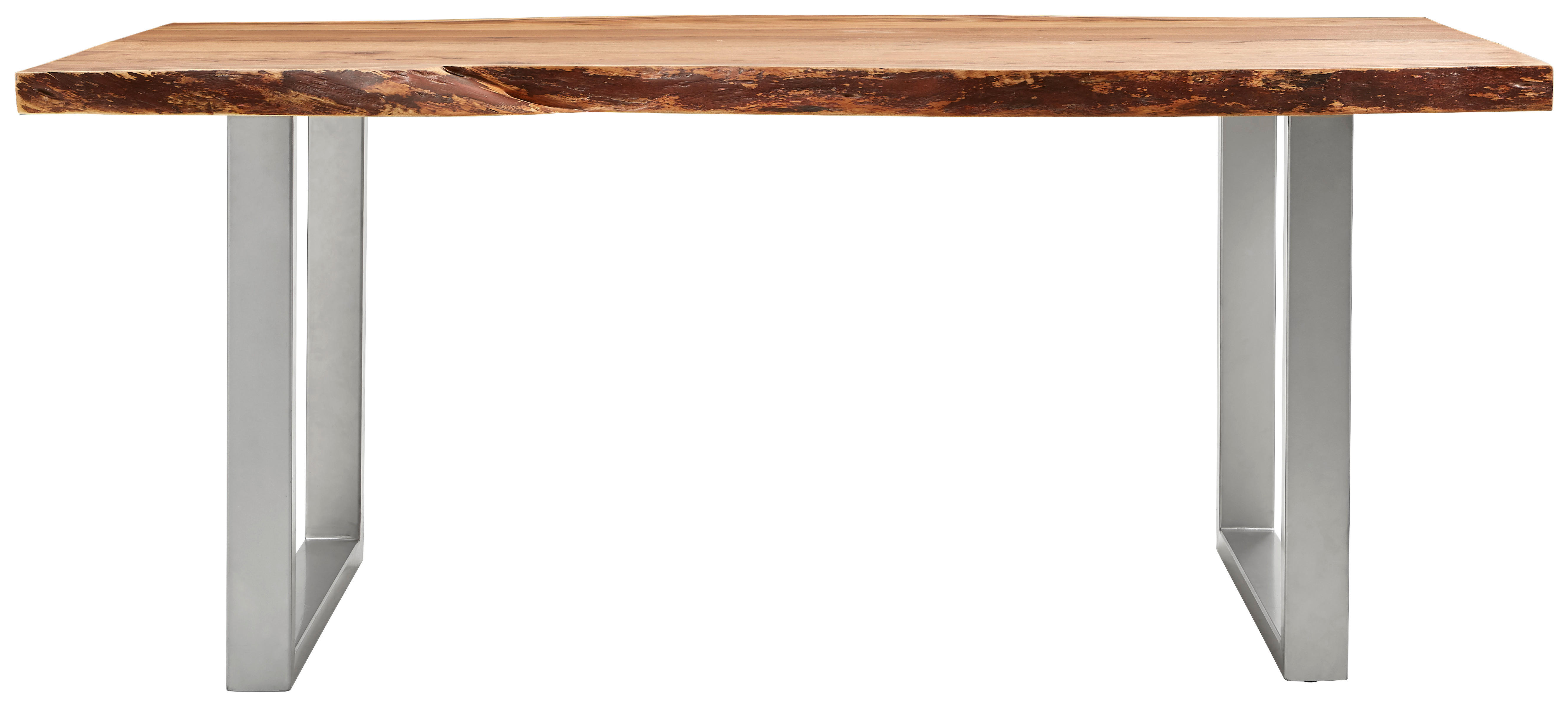 ESSTISCH 180/90/76 cm Akazie massiv Holz Akaziefarben rechteckig  - Alufarben/Akaziefarben, LIFESTYLE, Holz/Metall (180/90/76cm) - Carryhome