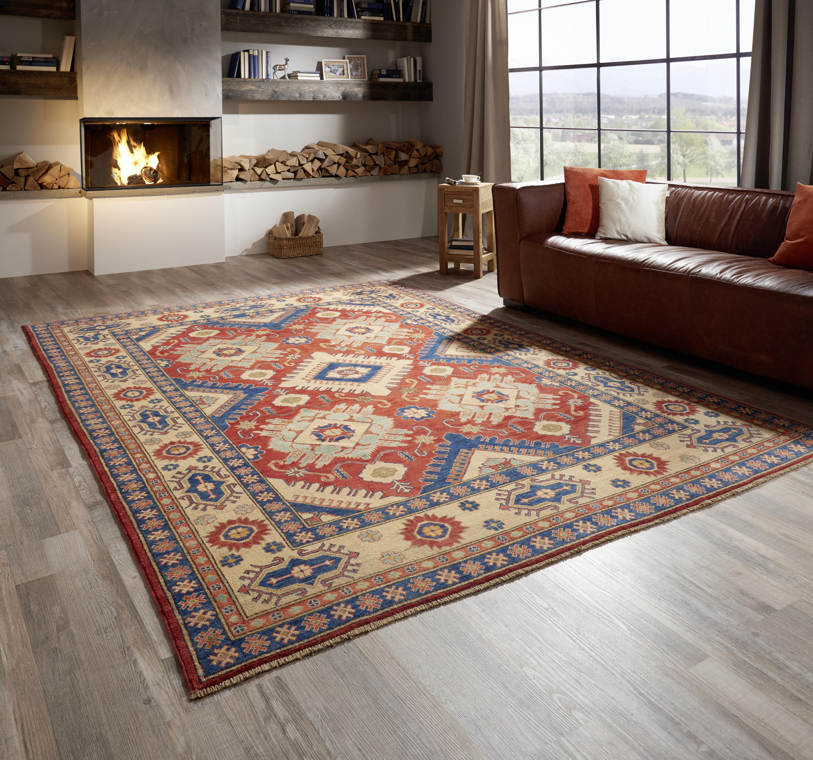 ORIENTALISK MATTA 200/300 cm Kazak Exklusiv  - multicolor, Klassisk, textil (200/300cm) - Cazaris