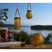 SOLARLEUCHTE 29/24 cm   - Goldfarben, Design, Kunststoff/Textil (29/24cm) - Ambia Garden