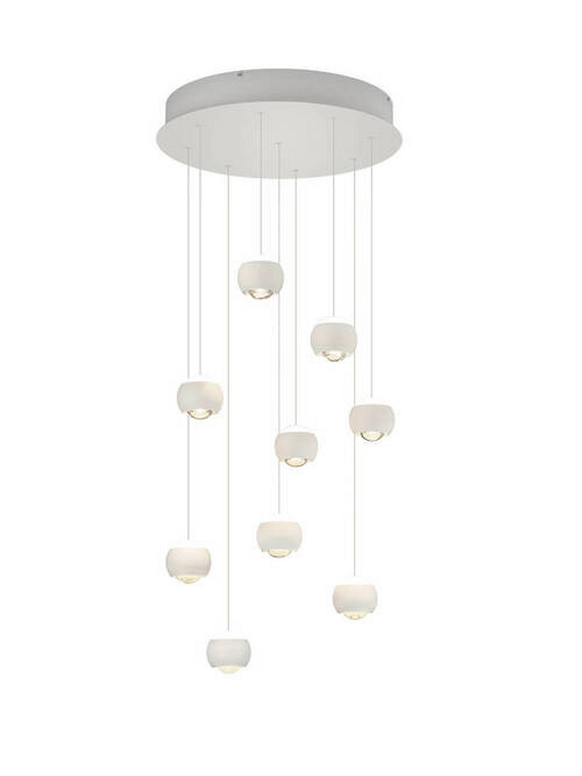 LED-HÄNGELEUCHTE 54/200 cm  - Weiß, KONVENTIONELL, Kunststoff/Metall (54/200cm) - Musterring