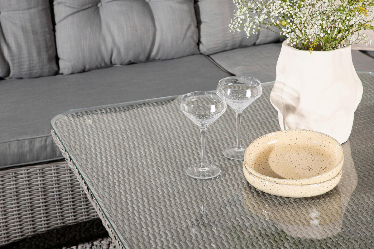 LOUNGEGRUPP  - grå, Klassisk, textil/plast - Gardenson