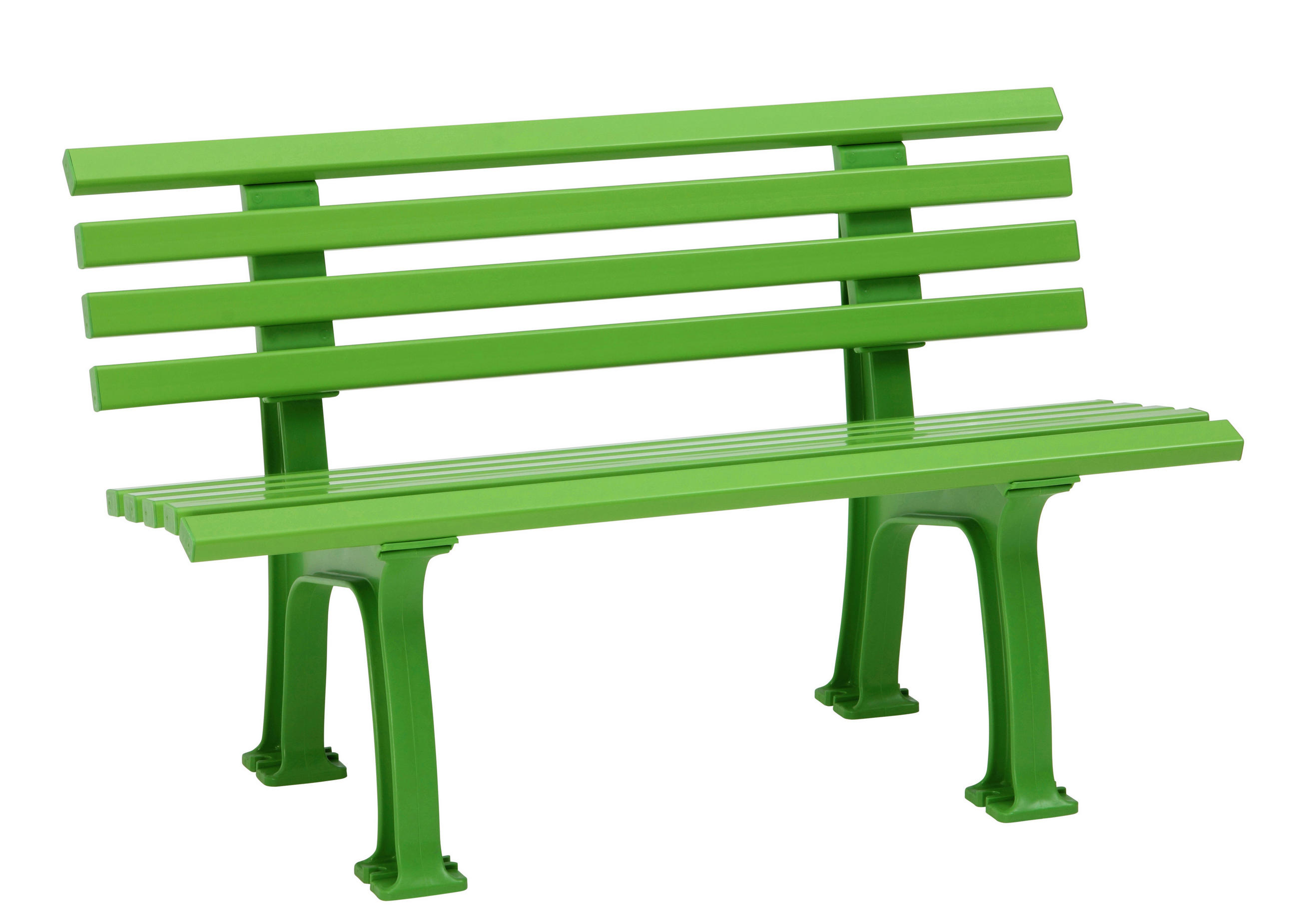GARTENBANK 120/74/54 cm   - Hellgrün, Basics, Kunststoff (120/74/54cm) - Modante