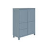HIGHBOARD Olli Highboard 2T2S  in  - Blau, Basics, Holzwerkstoff (94,8/119,7/40,1cm) - Paidi