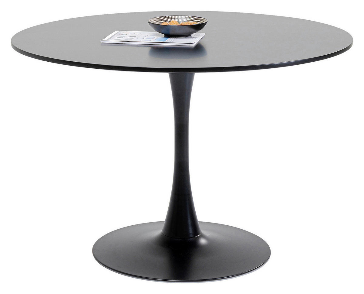 ESSTISCH in Holzwerkstoff 110/110/74 cm  - Schwarz, Design, Holzwerkstoff/Metall (110/110/74cm) - Kare-Design