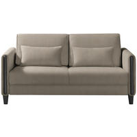 SCHLAFSOFA in Cord Schwarz, Taupe  - Taupe/Schwarz, Design, Holz/Textil (174/88/104cm) - Niels Andersson