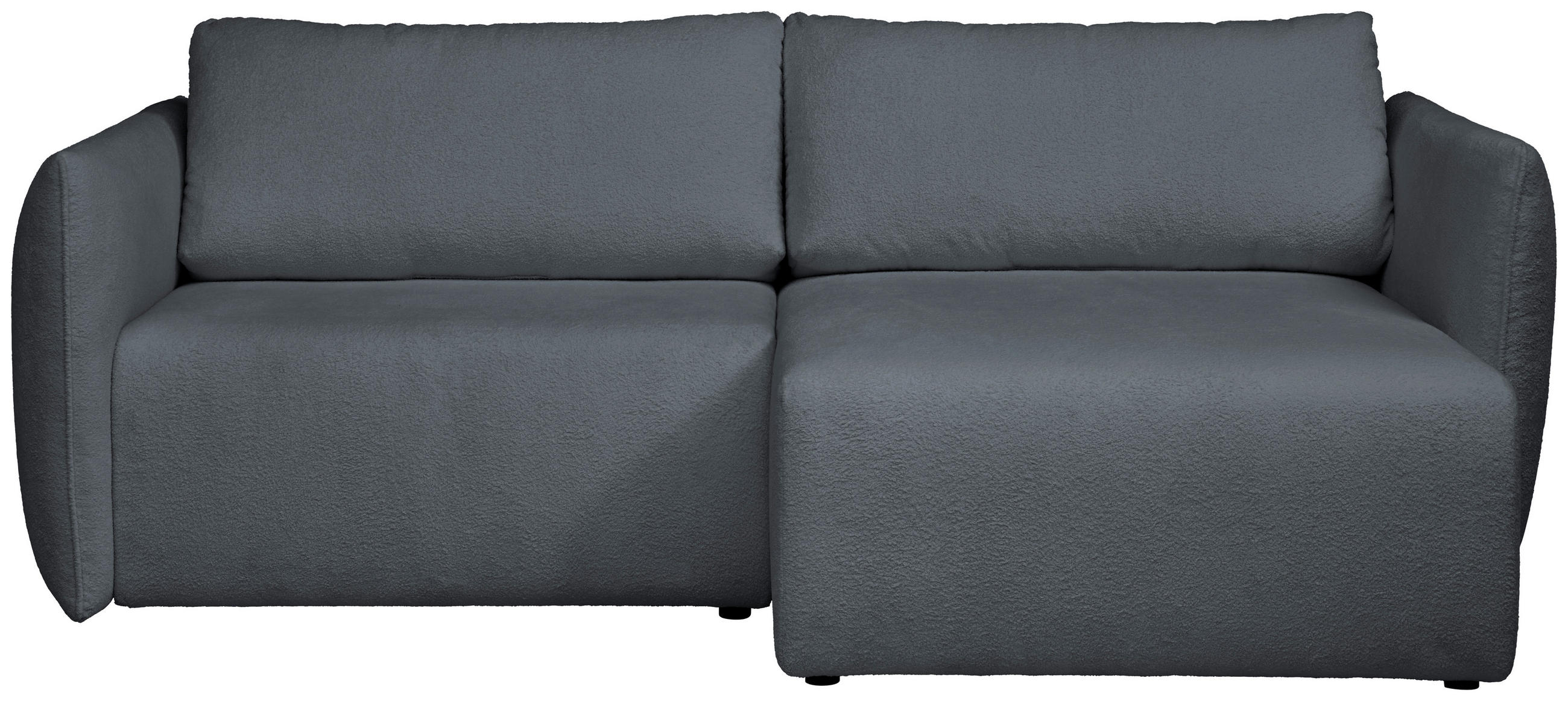 ECKSOFA Dunkelgrau Jersey  - Dunkelgrau/Schwarz, KONVENTIONELL, Kunststoff/Textil (238/148cm) - Carryhome
