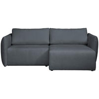 ECKSOFA Dunkelgrau Jersey  - Dunkelgrau/Schwarz, KONVENTIONELL, Kunststoff/Textil (238/148cm) - Carryhome