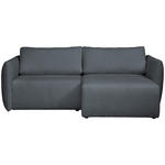 ECKSOFA  in Jersey Dunkelgrau  - Dunkelgrau/Schwarz, KONVENTIONELL, Kunststoff/Textil (238/148cm) - Carryhome