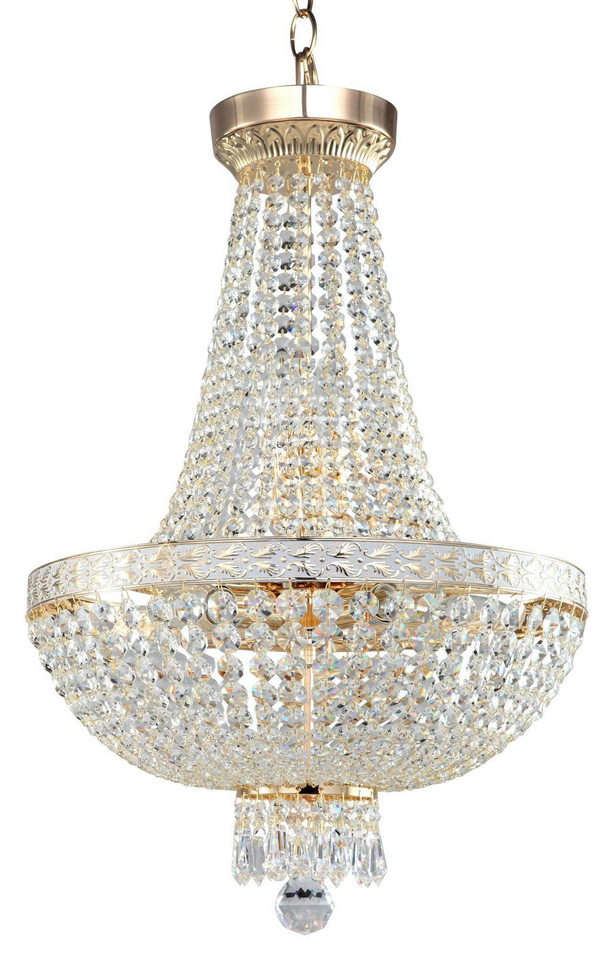 KRONLEUCHTER 40/61/40 cm   - Goldfarben, Trend, Metall (40/61/40cm) - MAYTONI