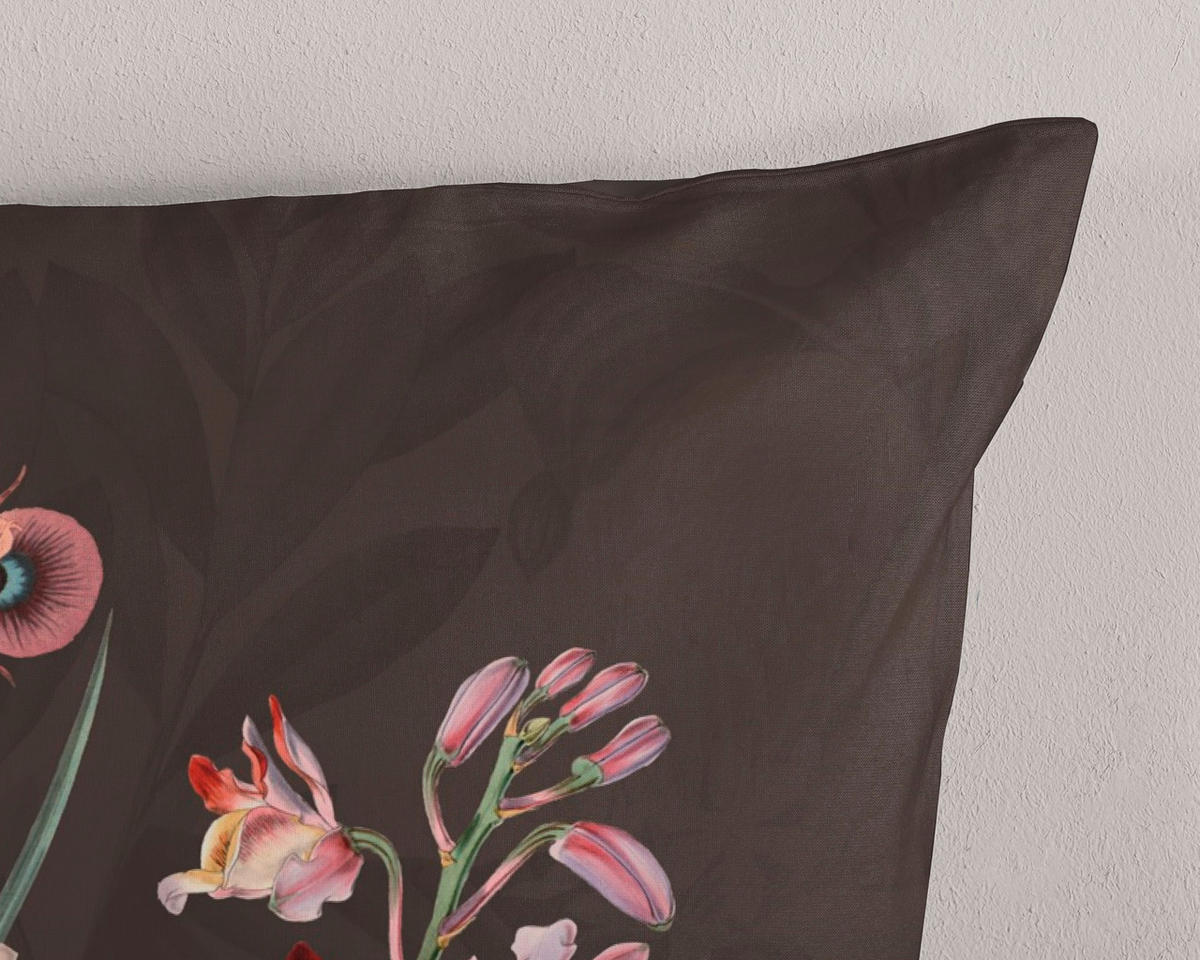 WENDEBETTWÄSCHE Phoebe Renforcé 155/220 cm  - Dunkelbraun/Braun, Design, Textil (155/220cm)