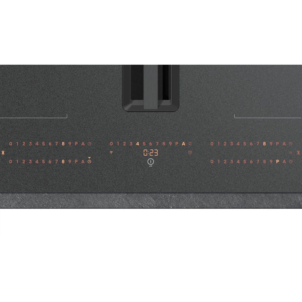 KOCHFELD-DUNSTABZUG-KOMBI HEH8443BSCWF1  - Schwarz, Basics, Glas/Metall (83/23,3/52cm) - Hisense
