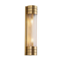 WANDLEUCHTE    - Messingfarben, KONVENTIONELL, Glas/Metall (46,7/11,2/9,5cm) - Elstead Lighting