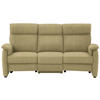 TRAPEZSOFA in Flachgewebe Gelb, Hellgrün  - Gelb/Schwarz, KONVENTIONELL, Textil/Metall (219/107/97cm) - Pure Home Comfort