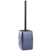 WC-BÜRSTENGARNITUR in Metall  Kunststoff   - Schwarz/Dunkelblau, Basics, Kunststoff/Metall (9/17/9cm) - Sadena
