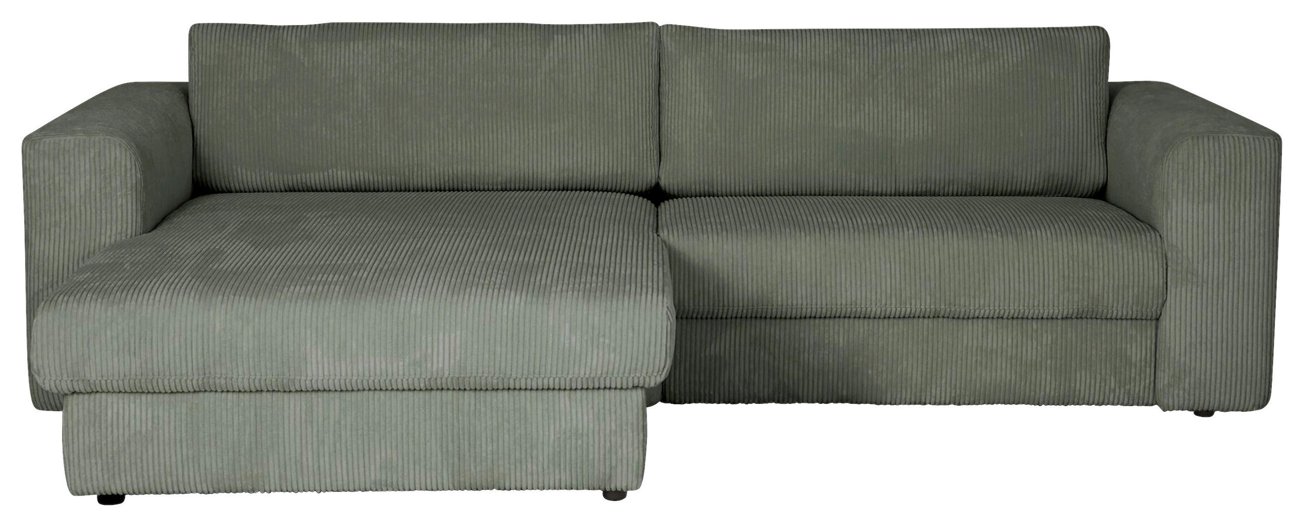 ECKSOFA Cord Grün  - Schwarz/Grün, Konventionell, Kunststoff/Textil (192/269cm) - Joop!
