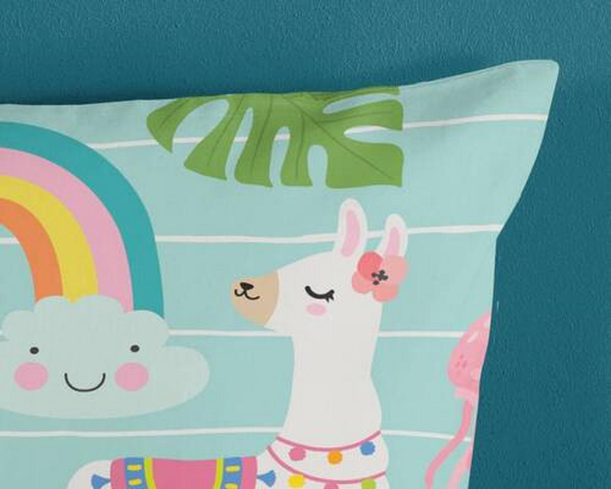 KINDERBETTWÄSCHE Festen Renforcé 135/200 cm  - Türkis/Blau, Design, Textil (135/200cm)