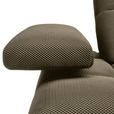 ECKSOFA in Struktur Graubraun  313/233 cm  - Graubraun/Schwarz, Design, Kunststoff/Textil (313/233cm) - Emilio Belluti