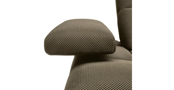 ECKSOFA in Struktur Graubraun 313/233 cm - Graubraun/Schwarz, Design, Kunststoff/Textil (313/233cm) - Emilio Belluti