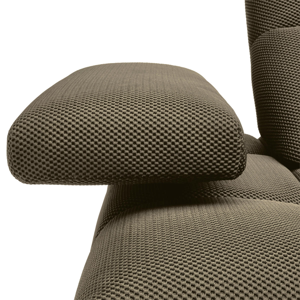 ECKSOFA in Struktur Graubraun  313/233 cm  - Graubraun/Schwarz, Design, Kunststoff/Textil (313/233cm) - Emilio Belluti