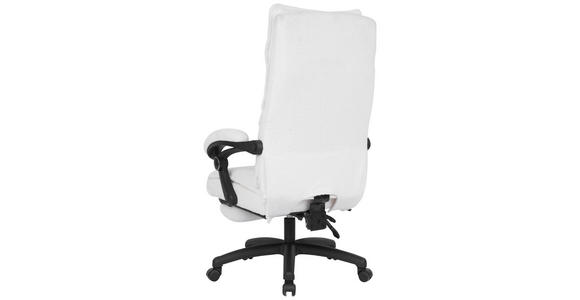 CHEFSESSEL Teddystoff Weiß, Beige  - Beige/Schwarz, Design, Kunststoff/Textil (64,5/112/120/65cm) - Carryhome