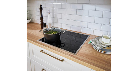 EINBAUKÜCHE - Eichefarben/Weiß, Design, Holzwerkstoff - Dieter Knoll